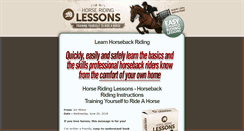 Desktop Screenshot of horse-ridinglessons.com