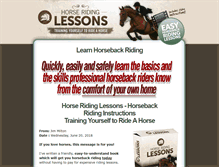Tablet Screenshot of horse-ridinglessons.com